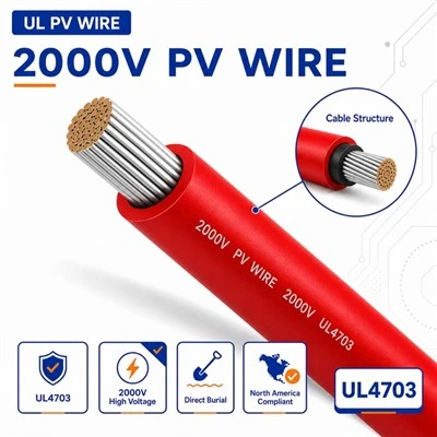 Fil photovoltaïque 2000V